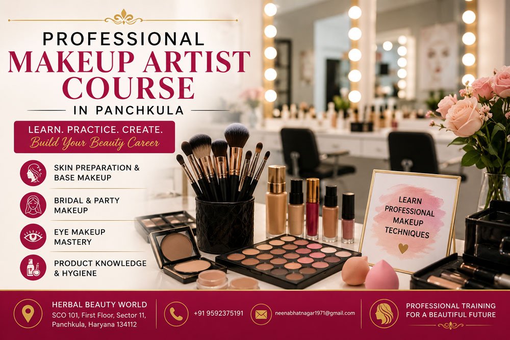 Professional Makeup Artist Course in Panchkula at Herbal Beauty World
