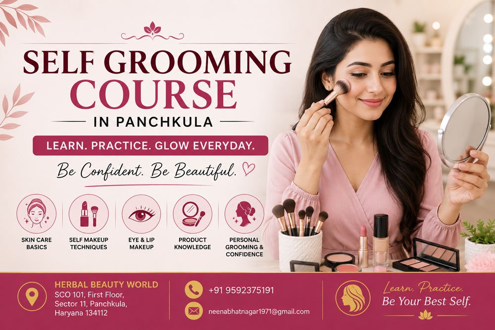 Self Grooming Course in Panchkula at Herbal Beauty World