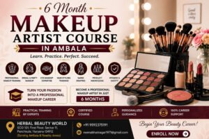 6 Month Makeup Artist Course in Ambala with Professional Bridal & HD Makeup Training