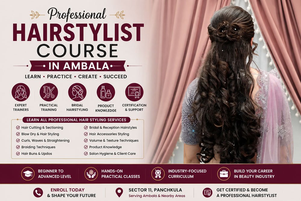 Professional Hairstylist Course in Ambala – Build a Successful Career in Hair Styling